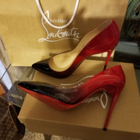 CHRISTIAN Louboutin OMBRE Pigalle Follies 100mm 👠🎉 - Picture 2 of 6